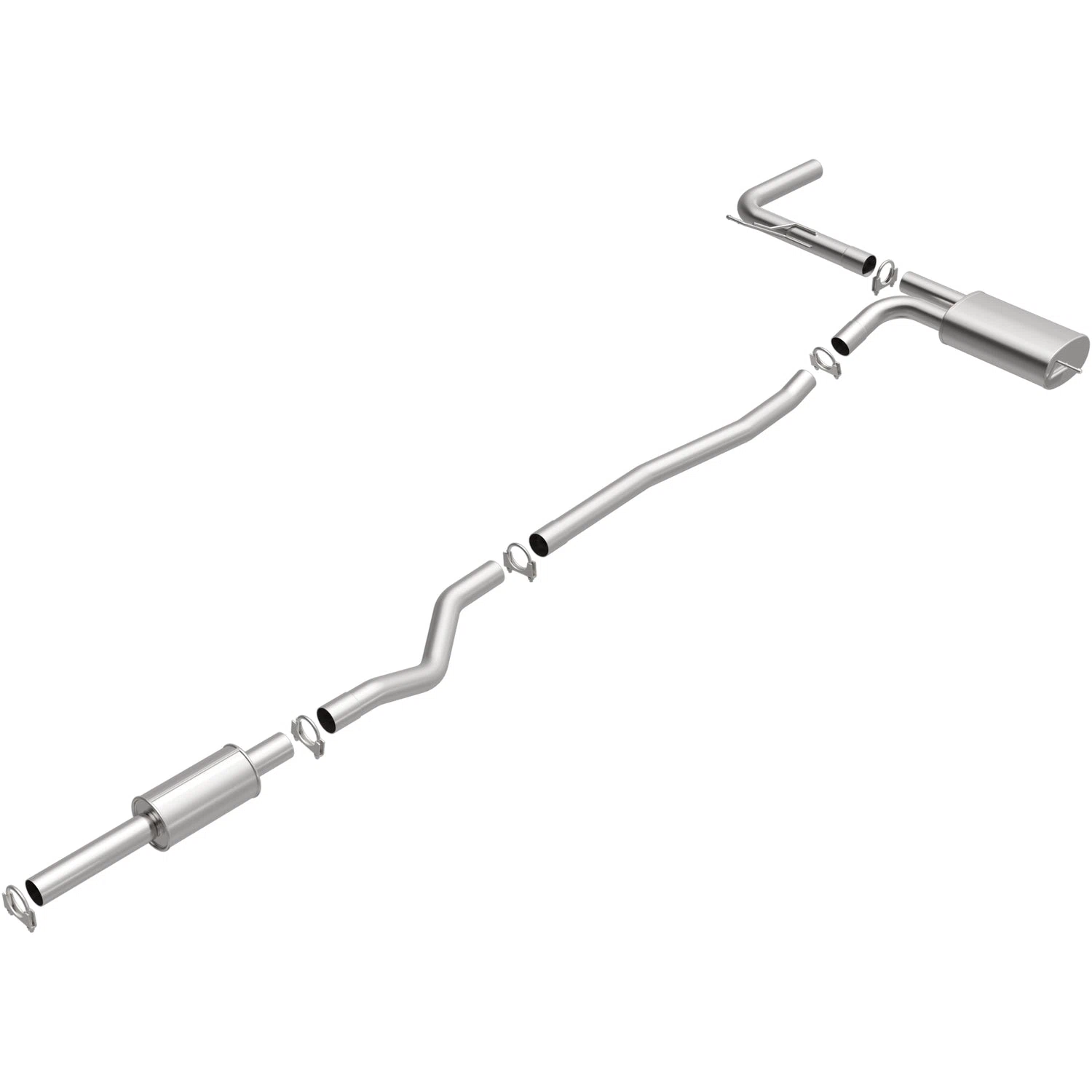 Fits 2013-2018 Ford Fusion Direct-Fit Replacement Exhaust System 106-0789